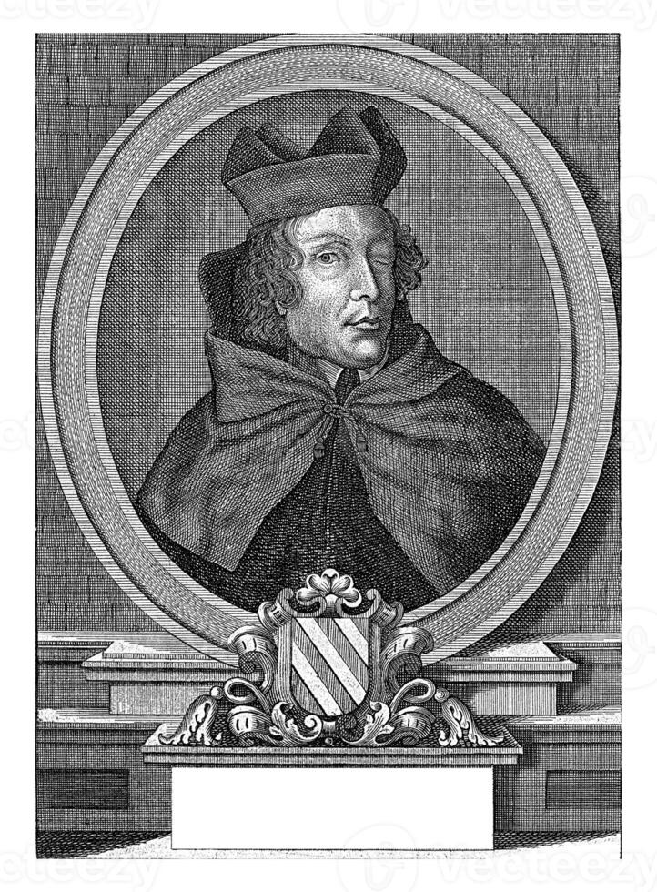 retrato do Martinho Steyaert, jan Lauwryn artesanato eu, 1735 foto