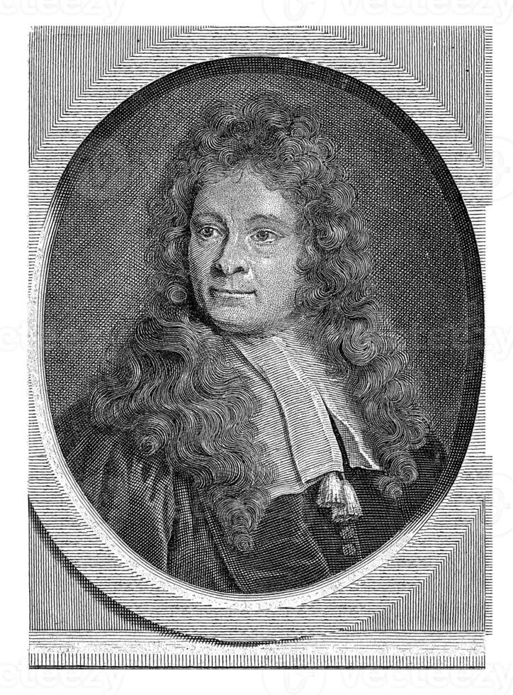 retrato do Steven arte em branco, Gilliam furgão der Gowen, depois de david furgão der plas, 1670 - c. 1740 foto