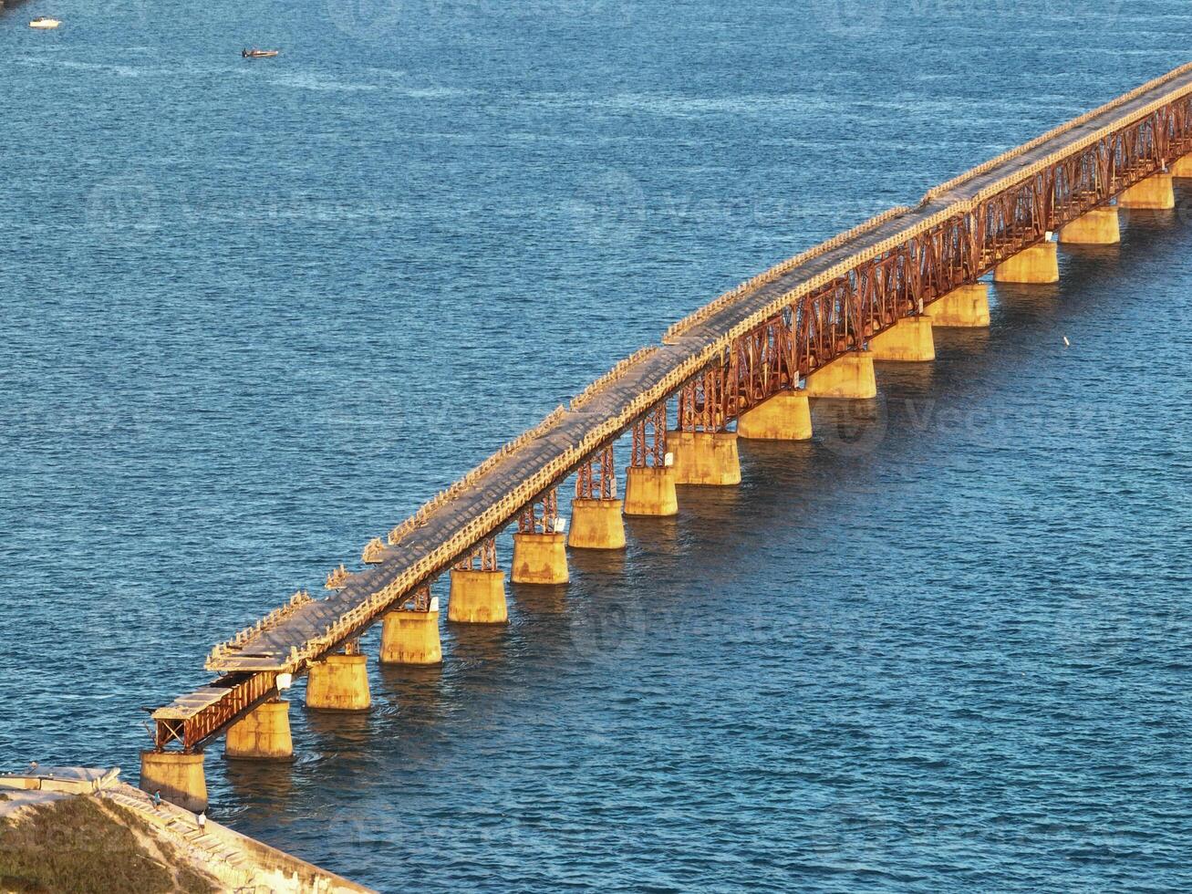 velho bahia honda Ferrovia ponte - florida foto