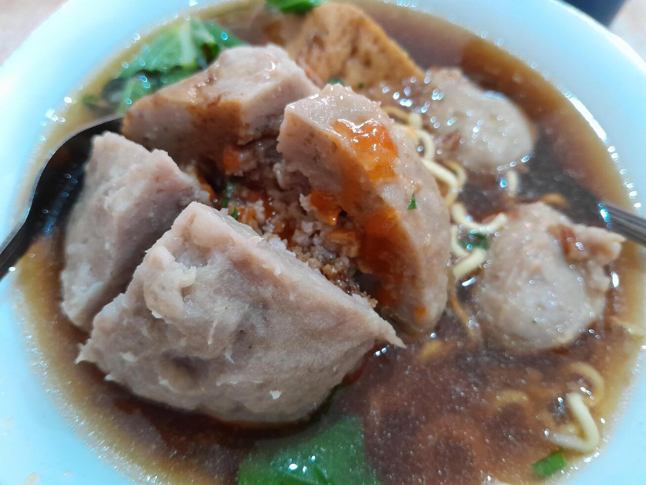 foto do a típica indonésio Comida Bakso