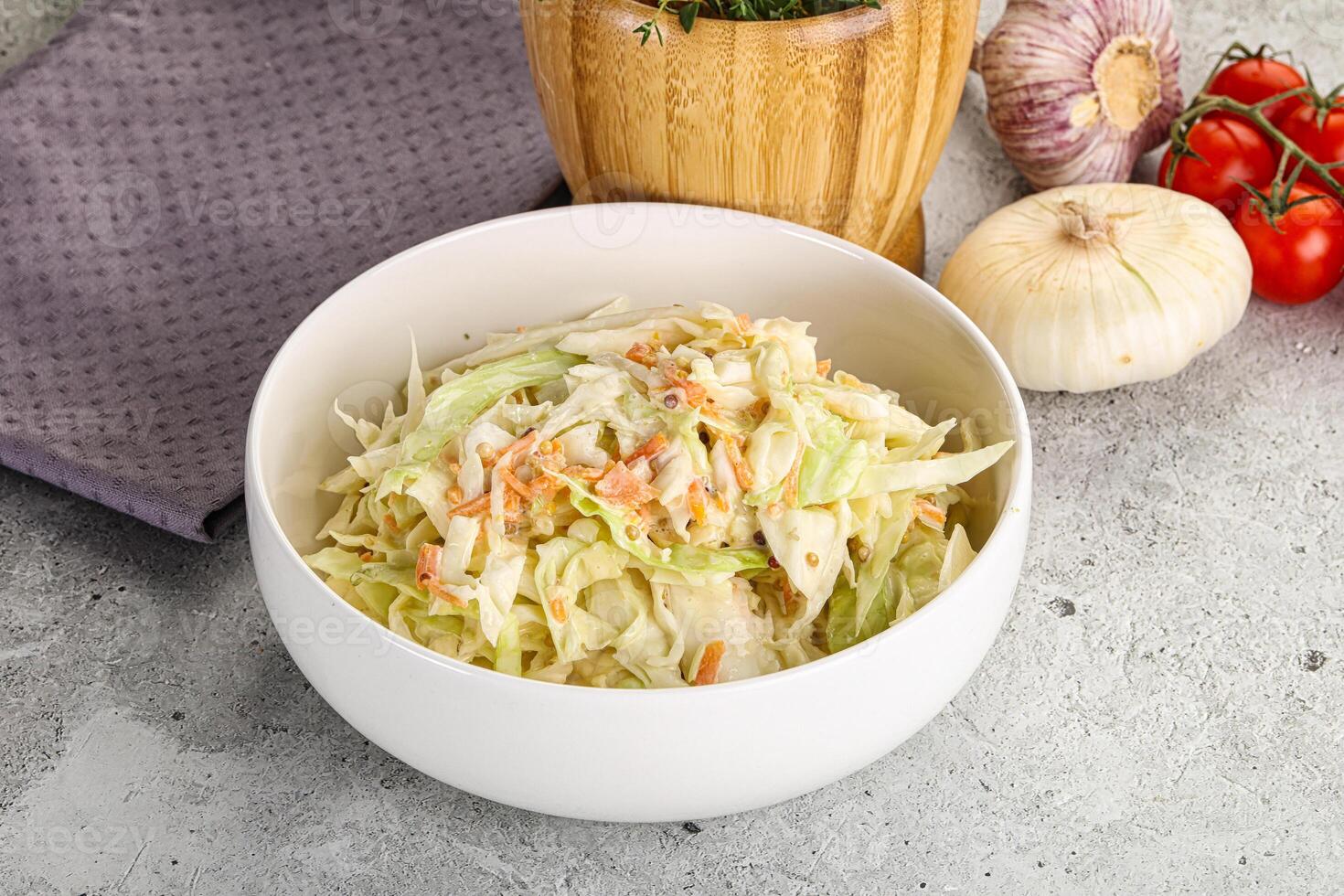 dietético saboroso Cole slaw salada foto