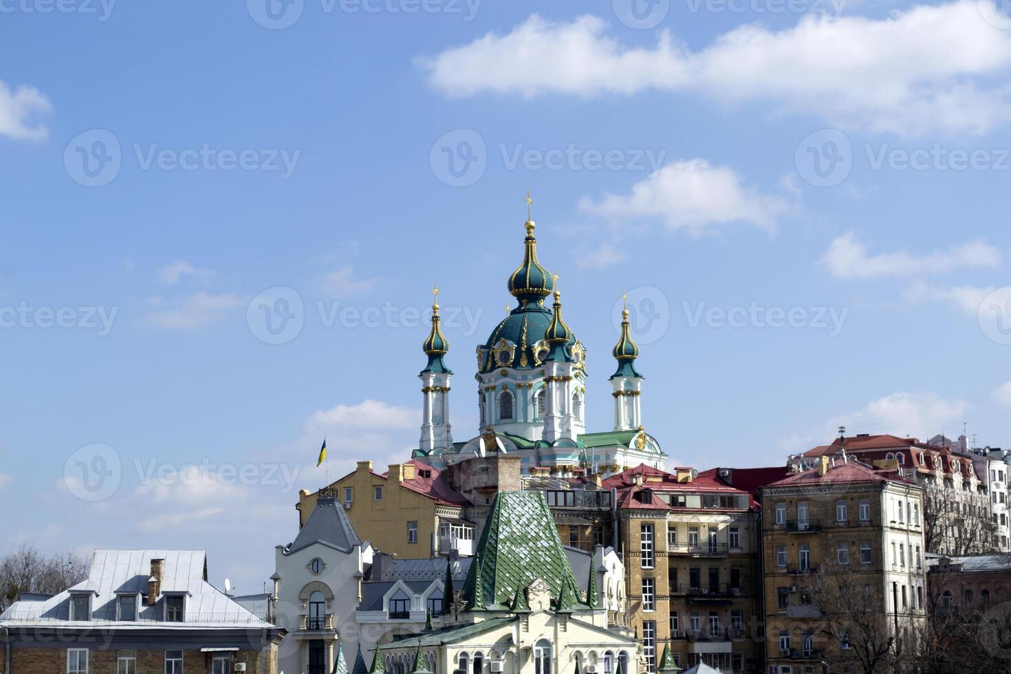 st. de andrew igreja, Kiev, Ucrânia. histórico construção dentro barroco estilo. foto