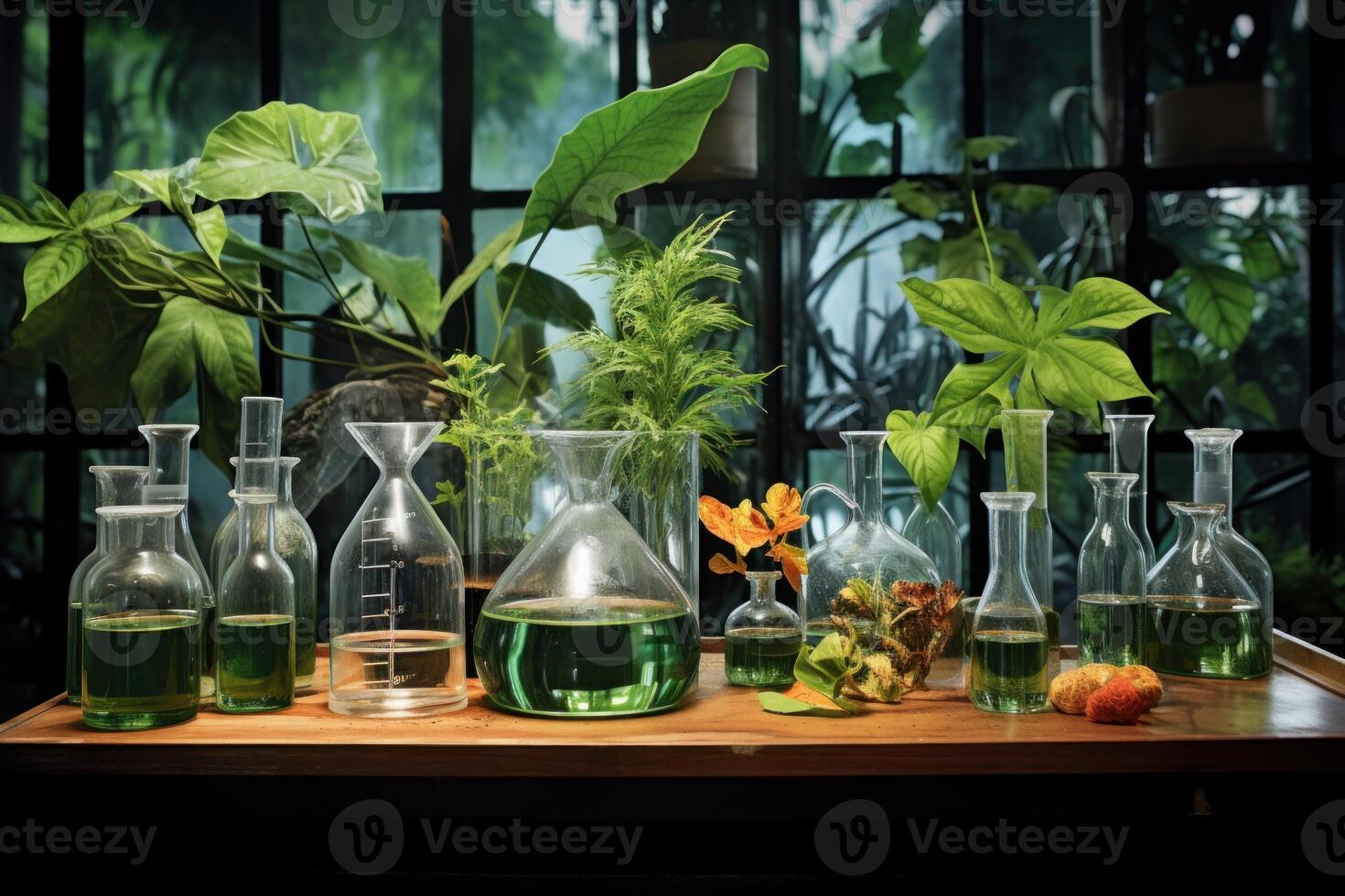 ai gerado laboratório biologia plantas Ciência. gerar ai foto