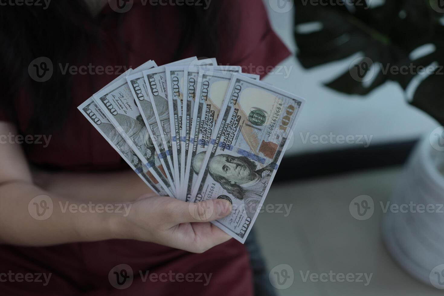 dinheiro dólar contas foto