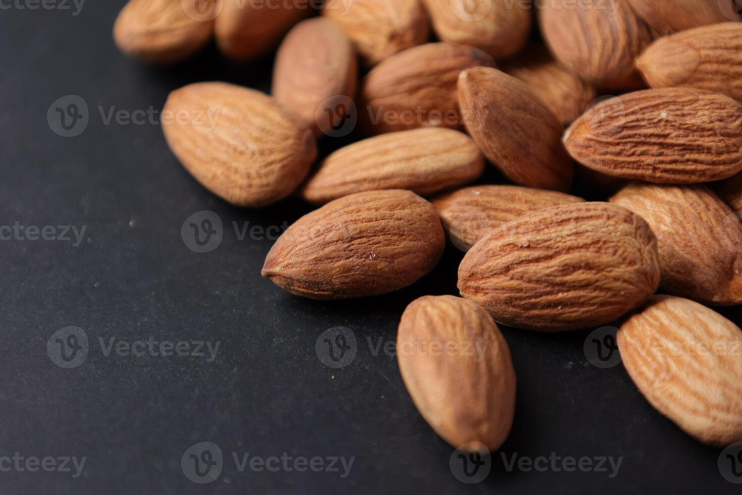 fechar-se do amêndoa, noz comida, Castanho amêndoas foto