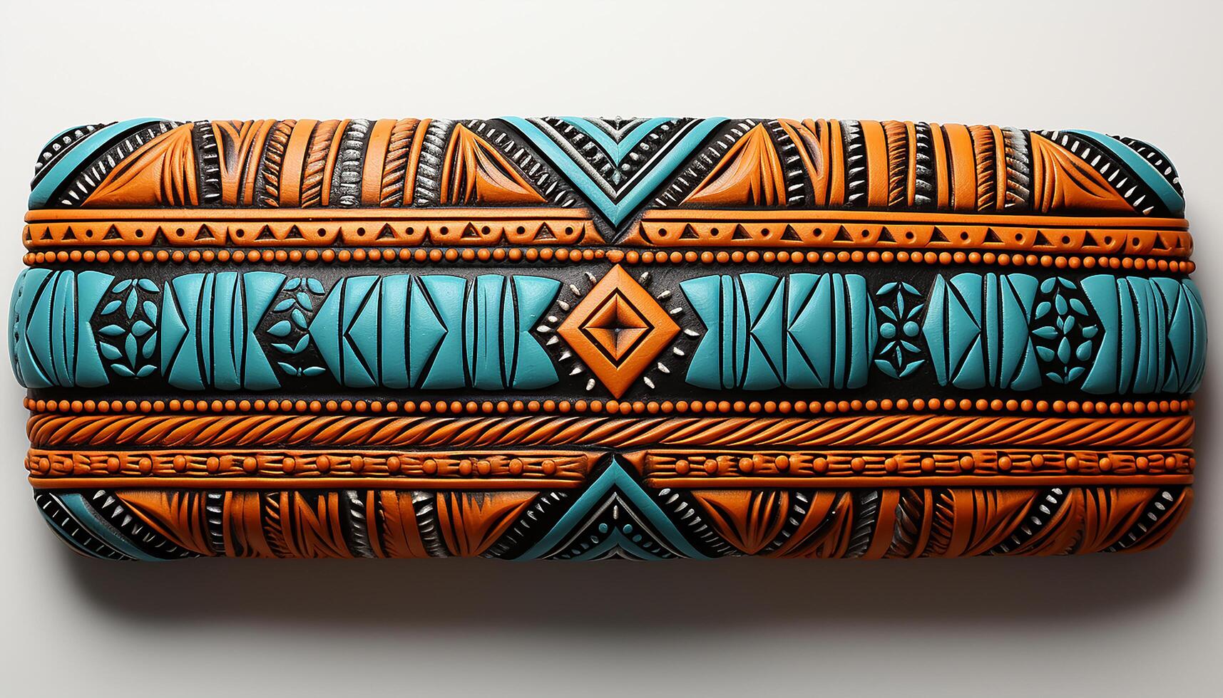 ai gerado antigo indígena culturas' abstrato têxtil padrões simbolizar história e tradição gerado de ai foto