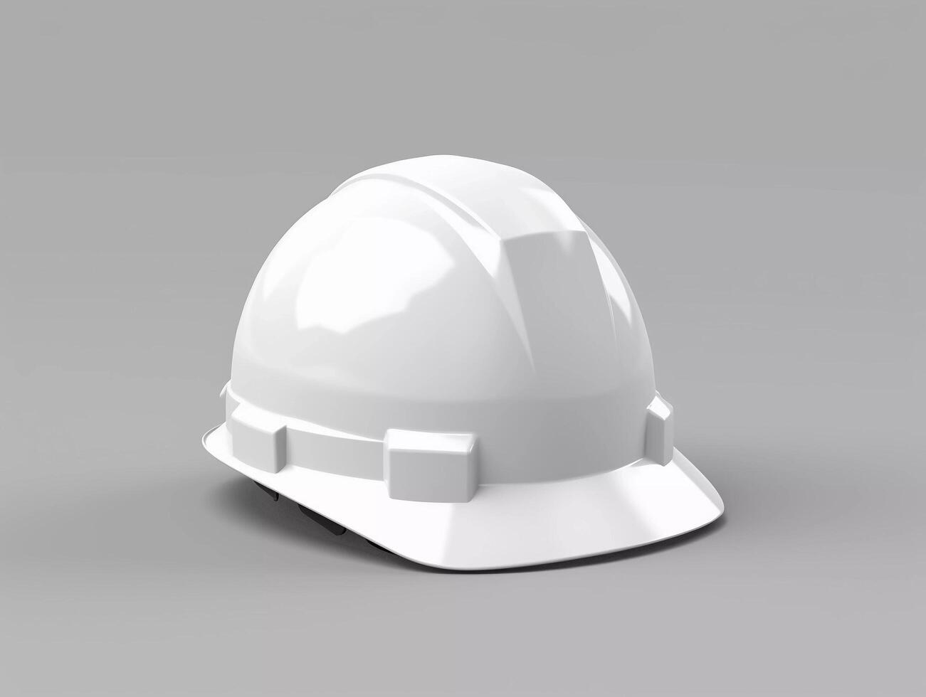 ai gerado em branco branco construção capacete brincar foto