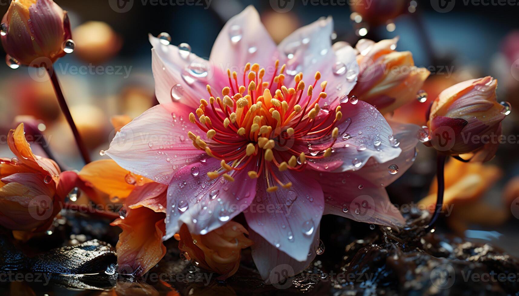 ai gerado uma vibrante ramalhete do flores dentro uma formal jardim, florescendo belas gerado de ai foto