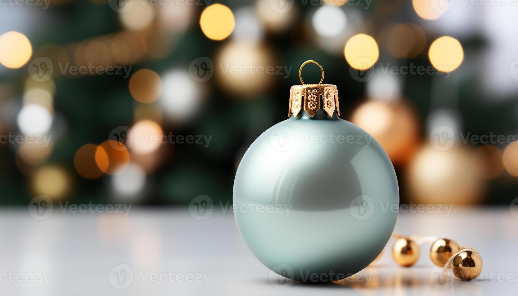 ai gerado brilhando Natal árvore decoração ilumina a elegante festa dentro de casa gerado de ai foto