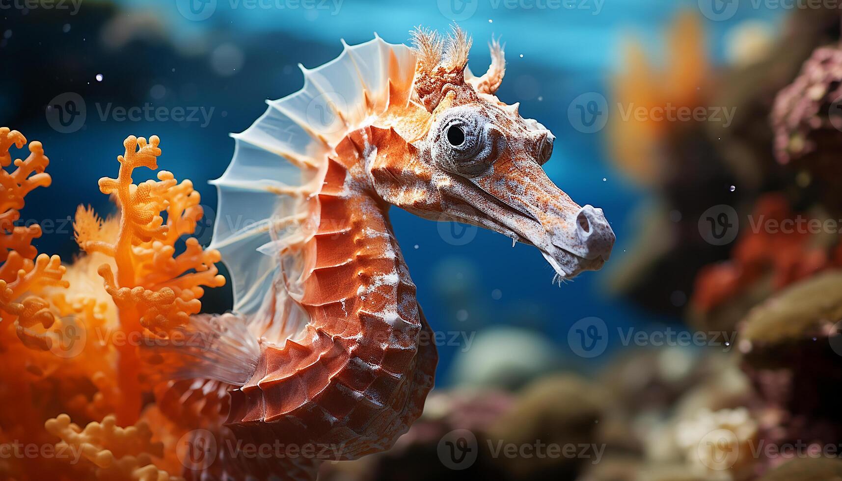 ai gerado embaixo da agua recife vitrines colorida tropical peixe dentro natural beleza gerado de ai foto