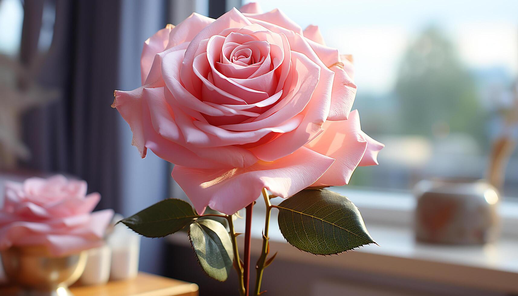 ai gerado frescor e beleza dentro natureza uma Rosa flor ramalhete gerado de ai foto