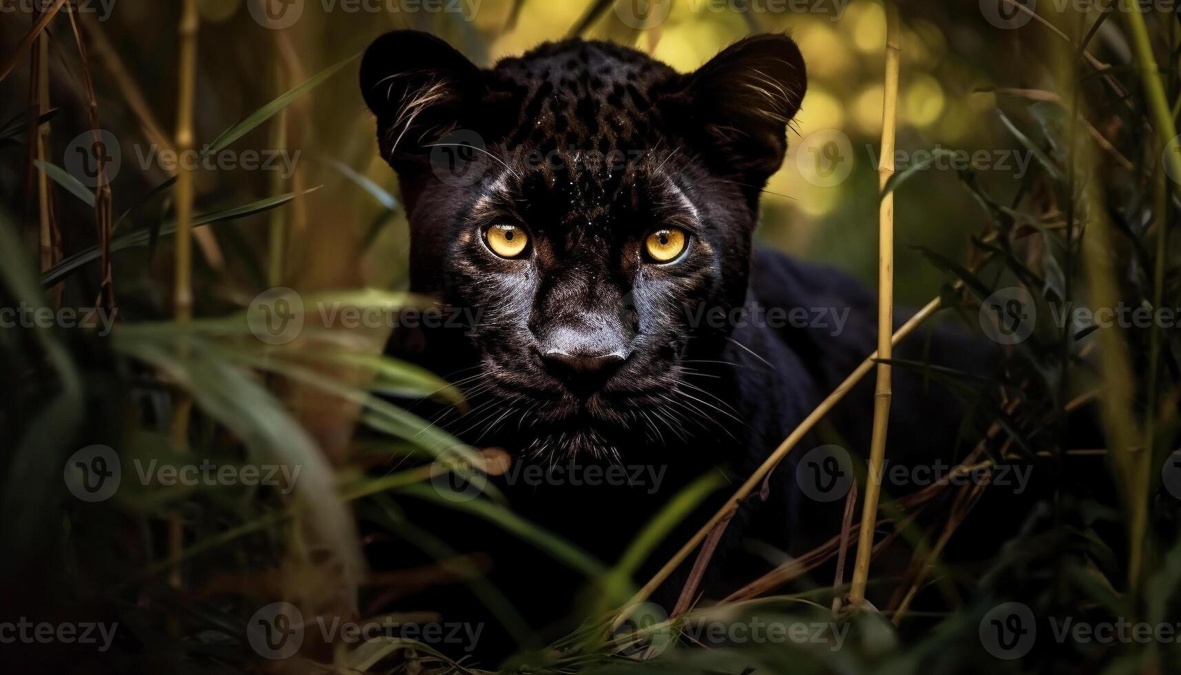 ai gerado fechar acima do uma fofa tigre dentro a floresta gerado de ai foto