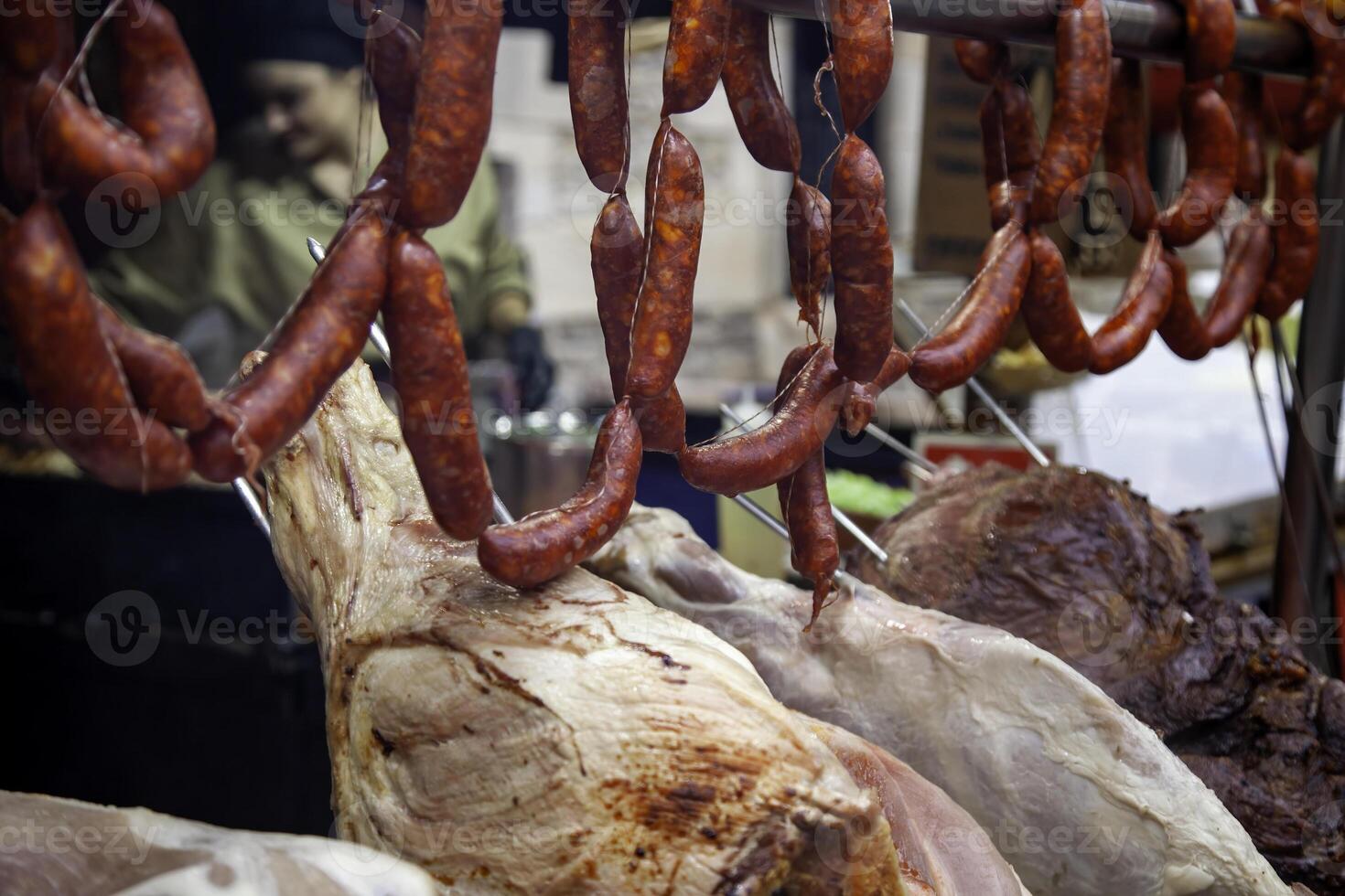 tradicional grelhado carne de porco foto