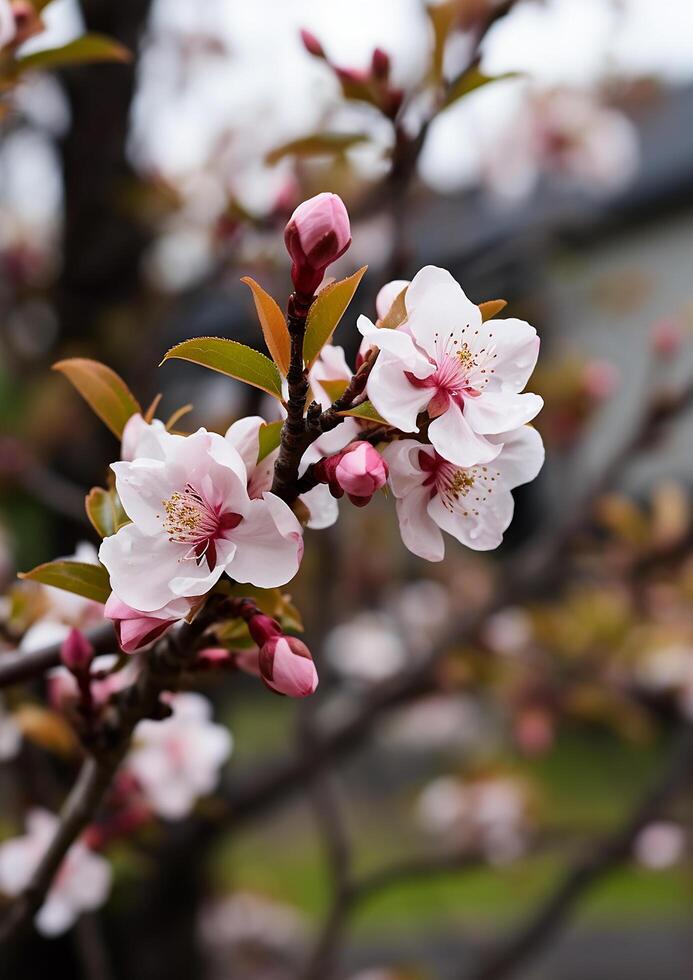 ai gerado frescor do primavera natureza beleza dentro uma vibrante ramalhete gerado de ai foto