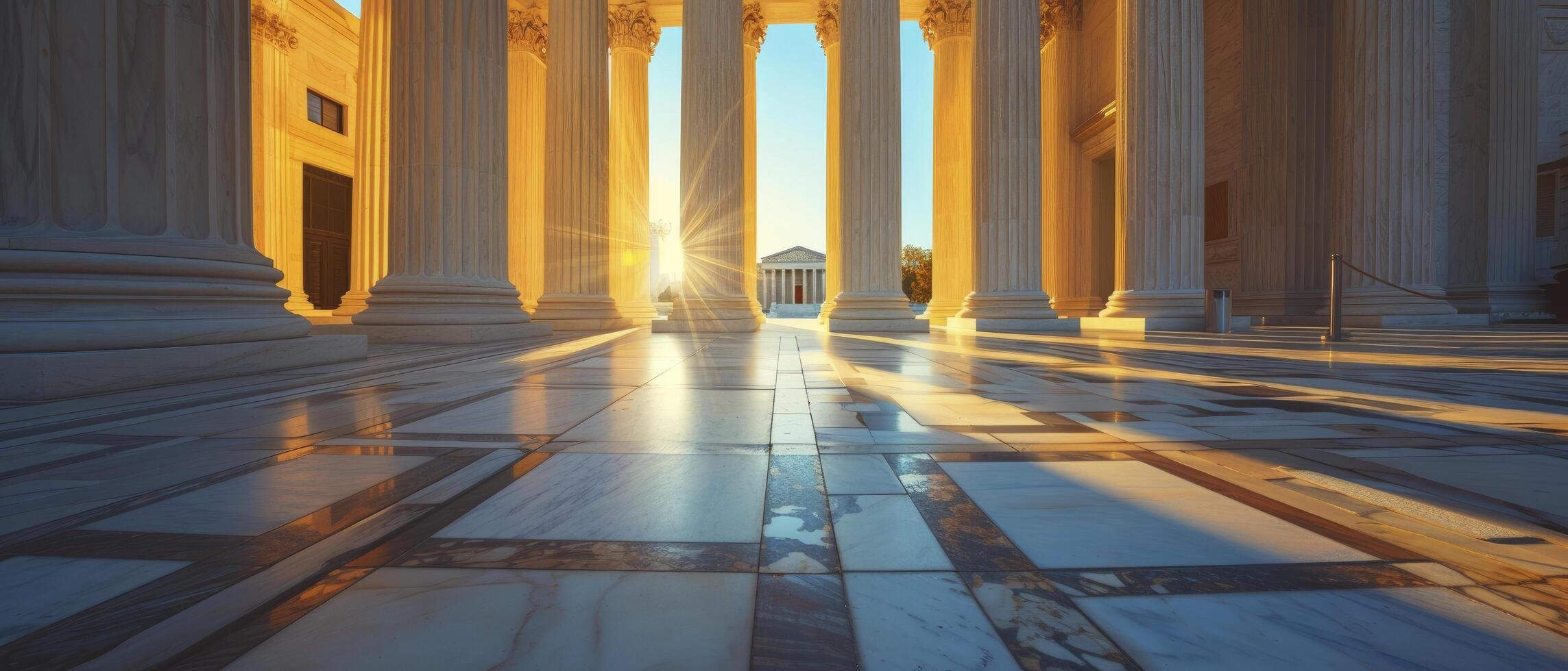 ai gerado a supremo quadra do a Unidos estados. baliza do judicial poder e constitucional interpretação. foto