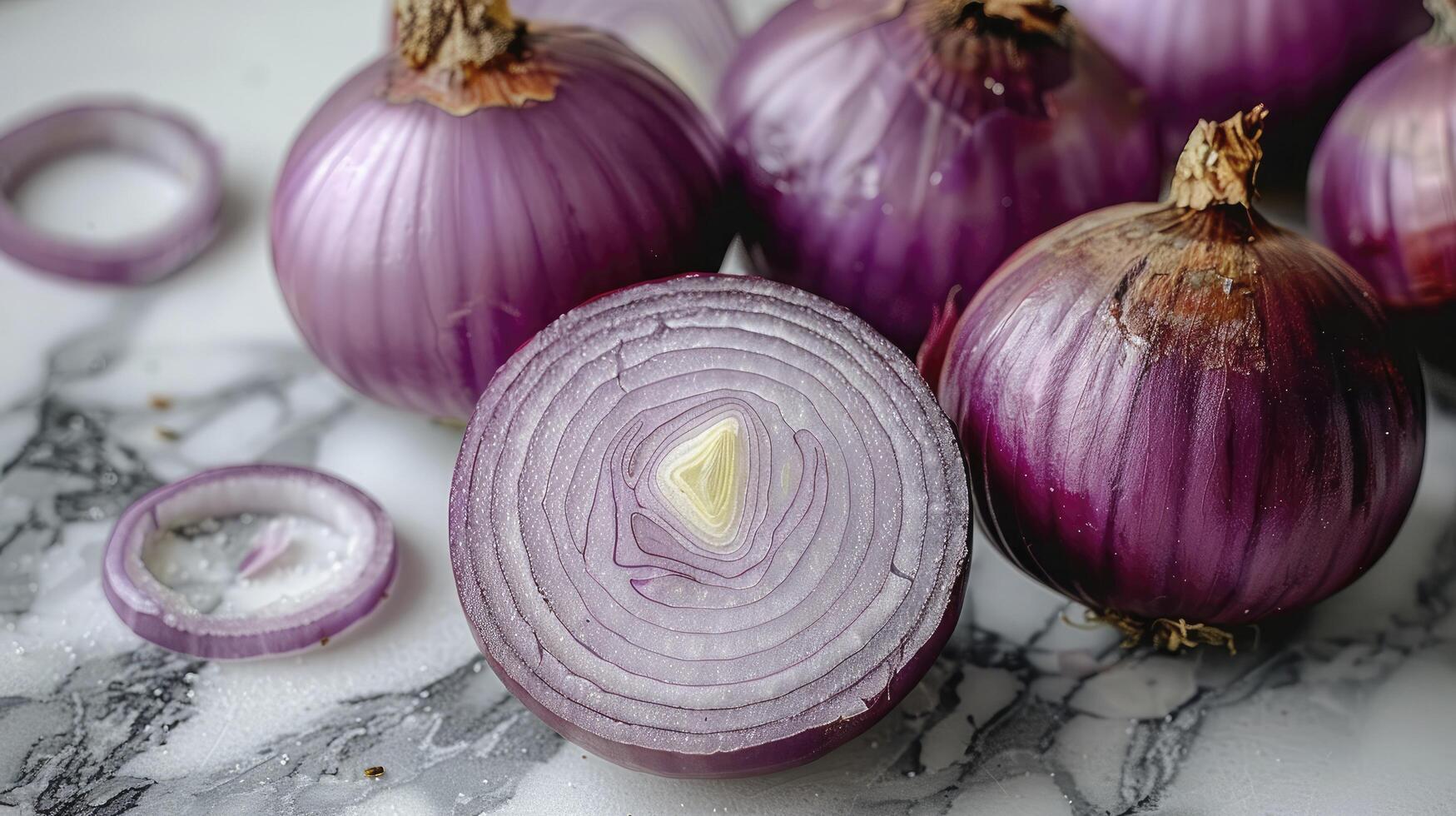 ai gerado crocante e saboroso, fresco cebolas em linha reta a partir de a jardim. foto