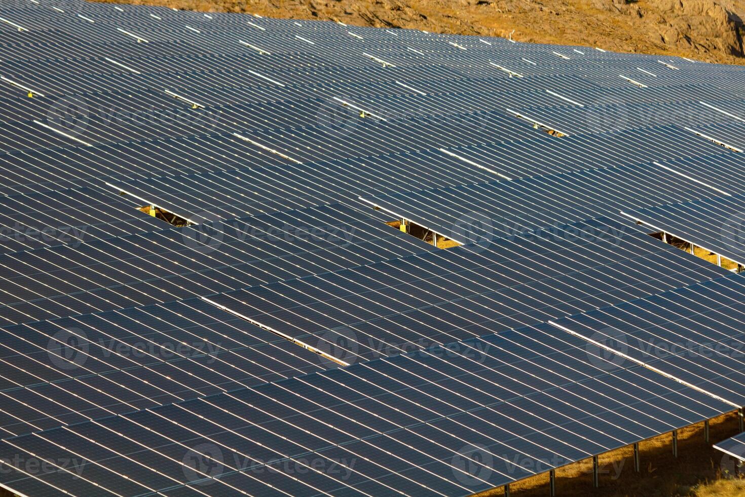 fotovoltaico ou pv painéis do solar poder plantar. foto