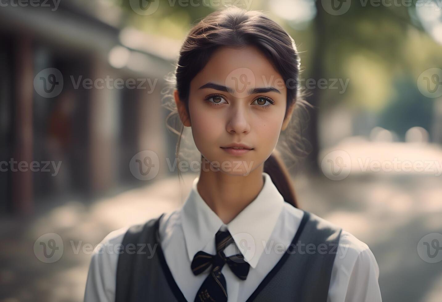 ai gerado lindo menina retrato, atraente jovem mulher, glamour Adolescência bonita face romântico senhora, ai generativo foto