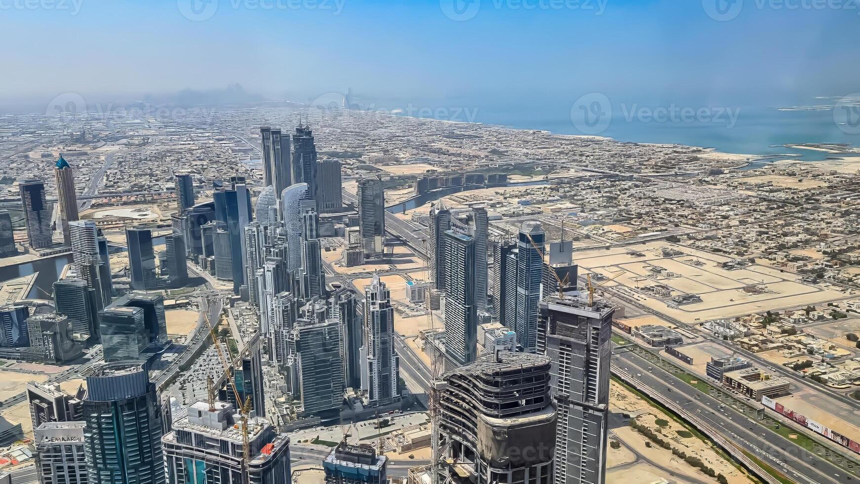 dubai e Está a maioria lindo atrações mostruário a resumo do moderno luxo e arquitetônico maravilhas foto