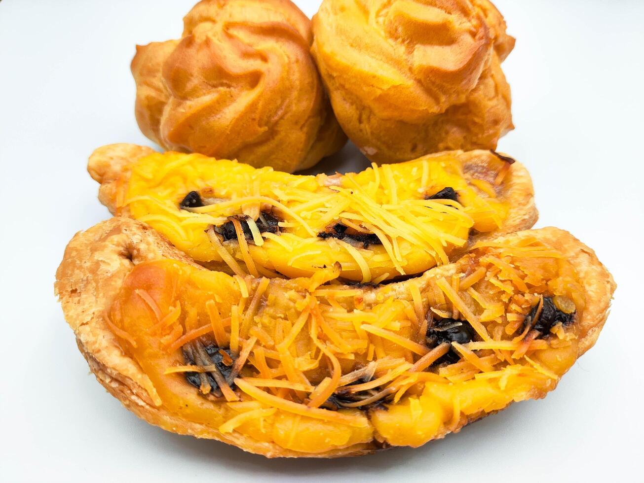 gosto do Ásia, soes e banana pastelaria, autêntico culinária experiência foto