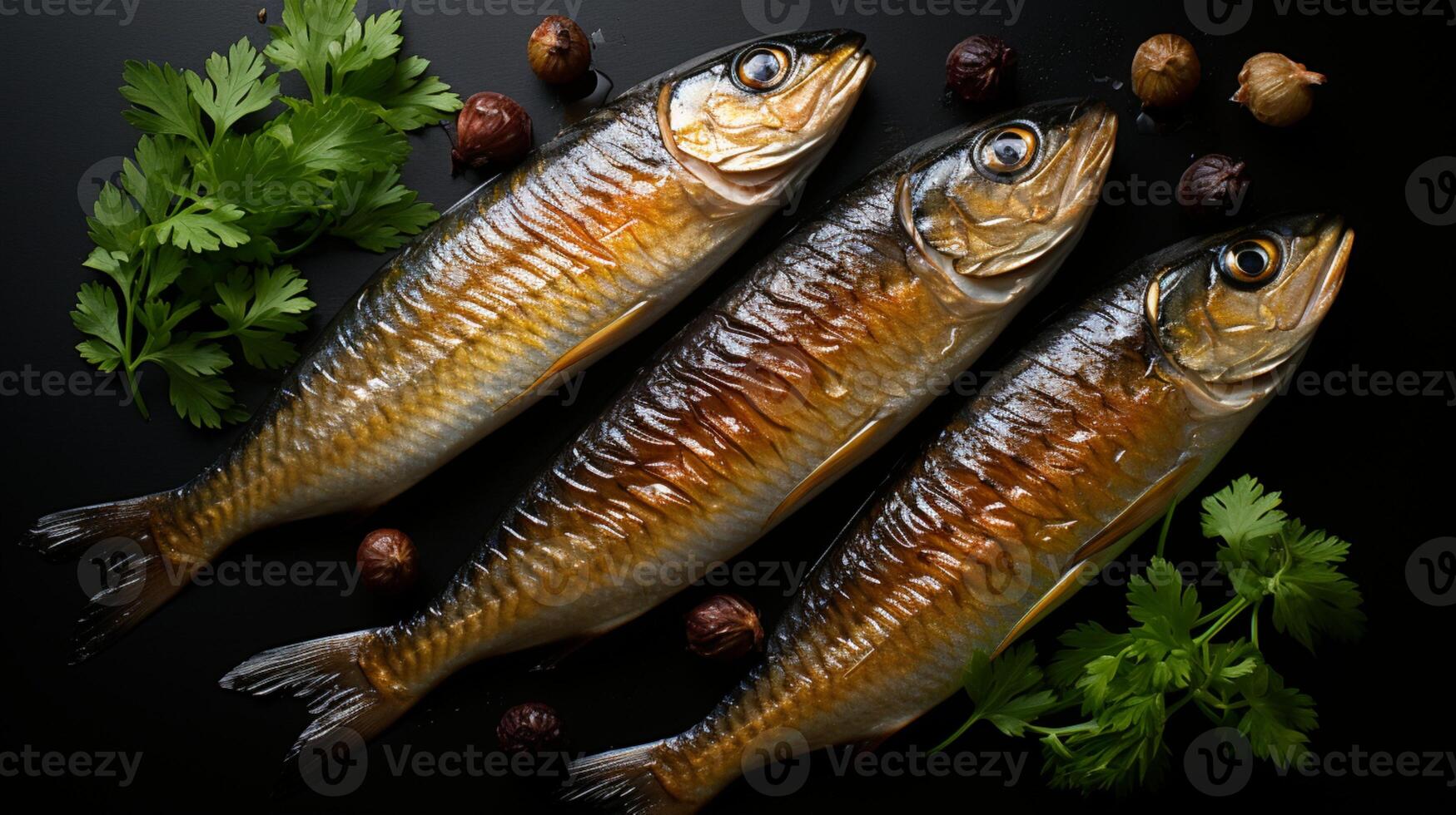 ai gerado cavalinha peixe melhor frutos do mar para nutrição foto