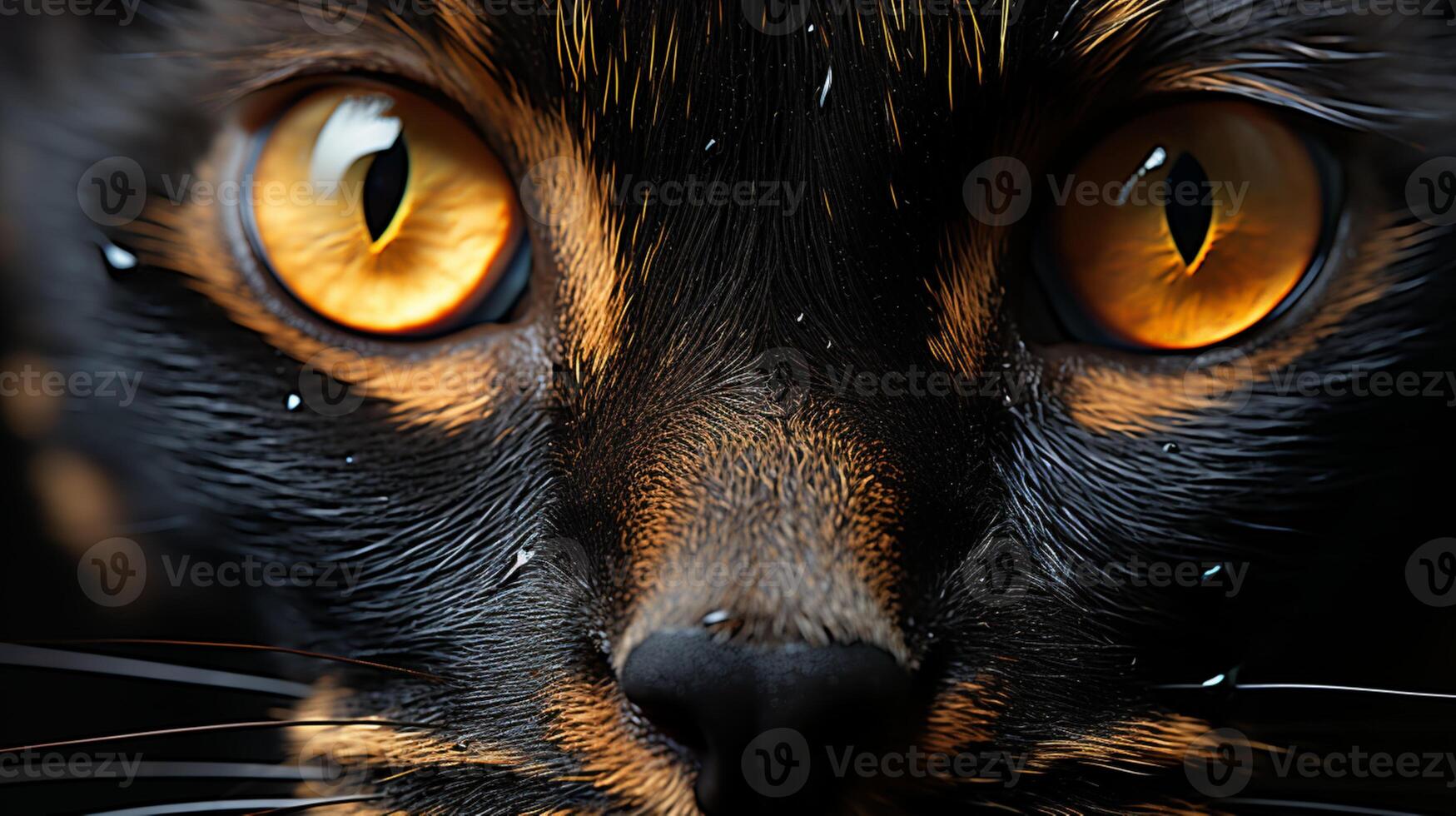 ai gerado bebê Preto gato engraçado gatinho brincalhão pequeno pata foto