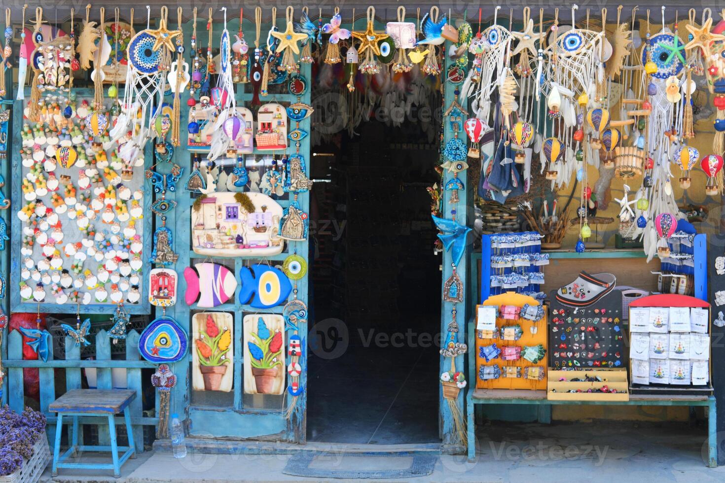 colorida lembrança fazer compras Entrada dentro Peru foto