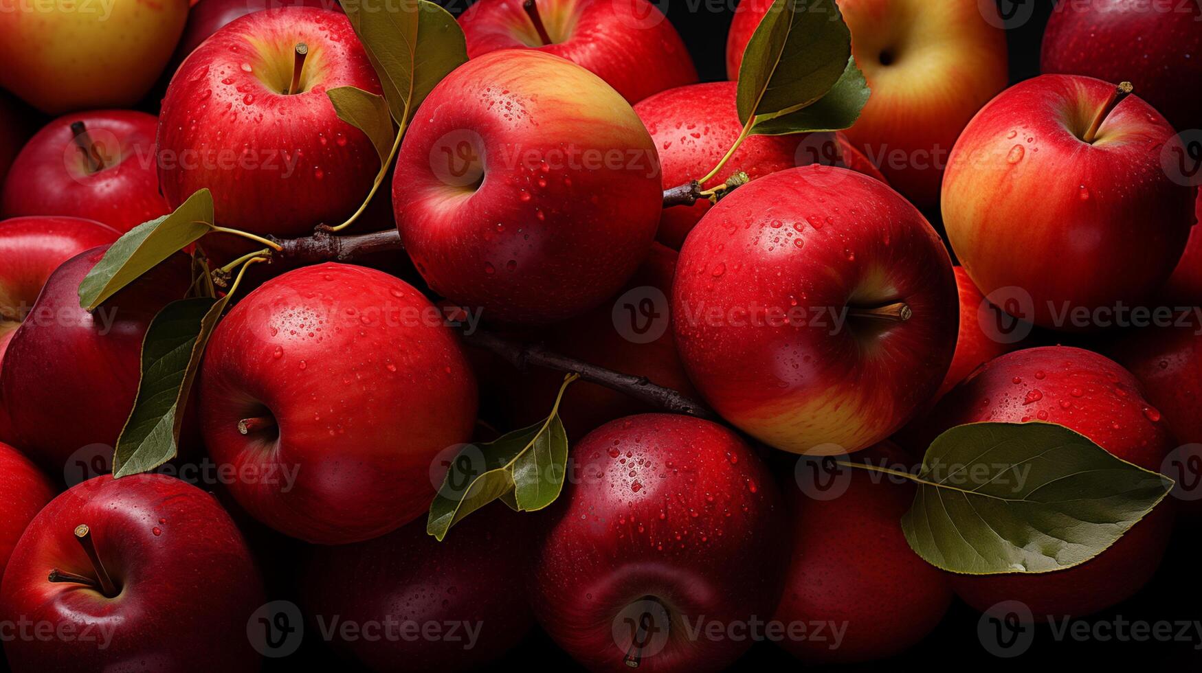 ai gerado vermelho maçã fundo, cheio quadro, Armação foto do vermelho maçã fundo, fresco maçã foto