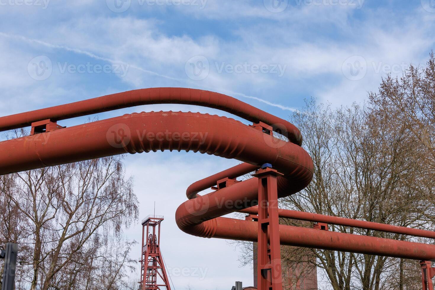 Primavera Tempo dentro a alemão ruhr aerea foto