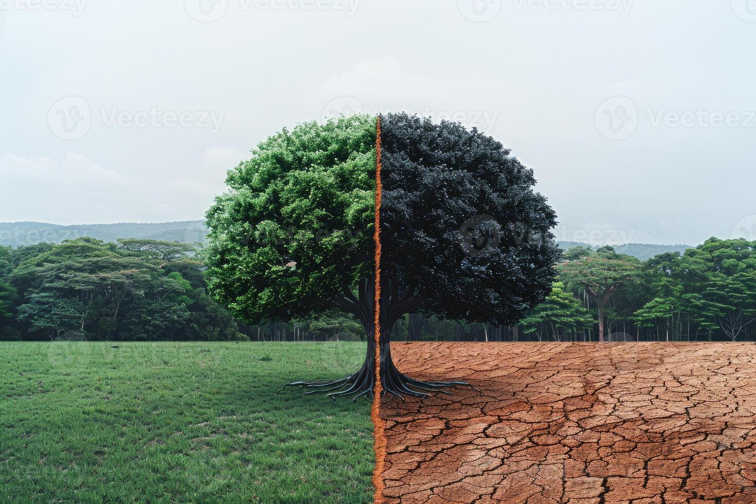 ai gerado clima mudança impacto em Mais e pior meio Ambiente profissional fotografia foto