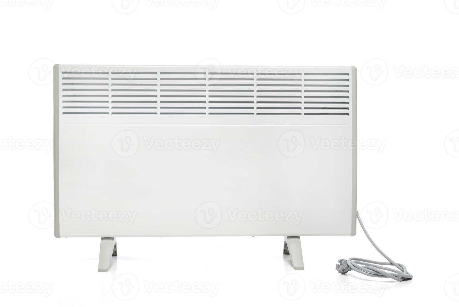 elétrico aquecedor bateria. radiador. casa elétrico aquecedor convector isolado em branco fundo. equipamento para rápido aquecimento do a quarto foto