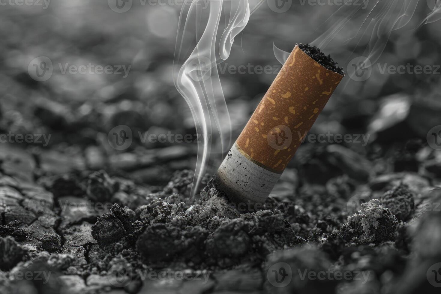 ai gerado cigarro e nicotina vício profissional fotografia foto