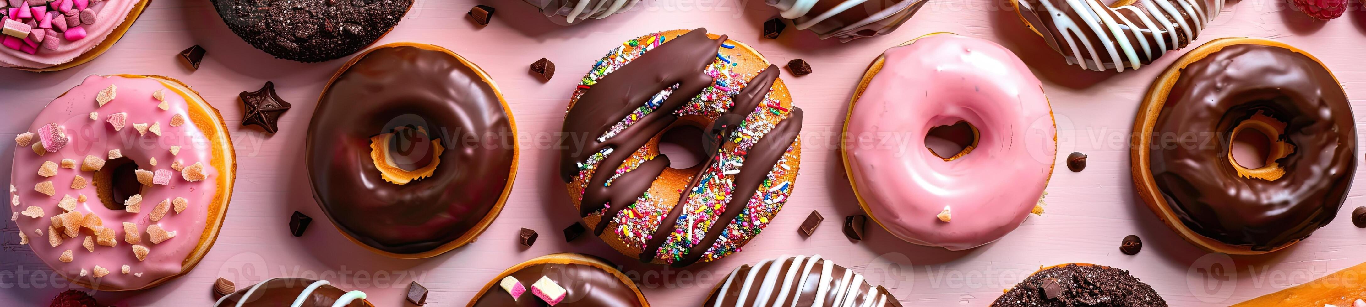 ai gerado uma mesa com muitos doces e lanches foto