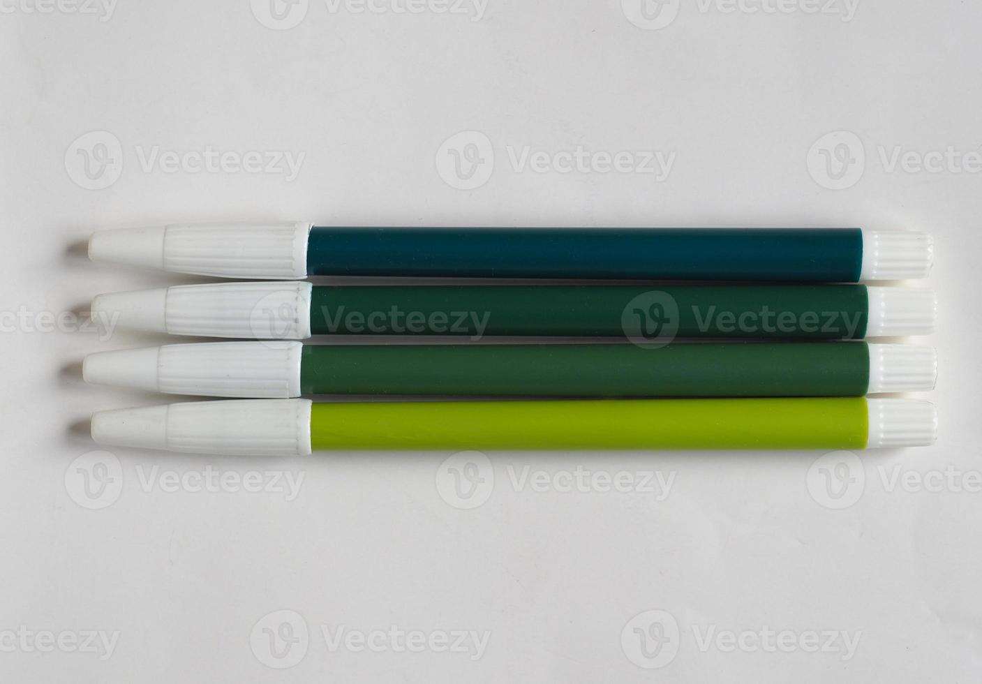 caneta de feltro verde foto