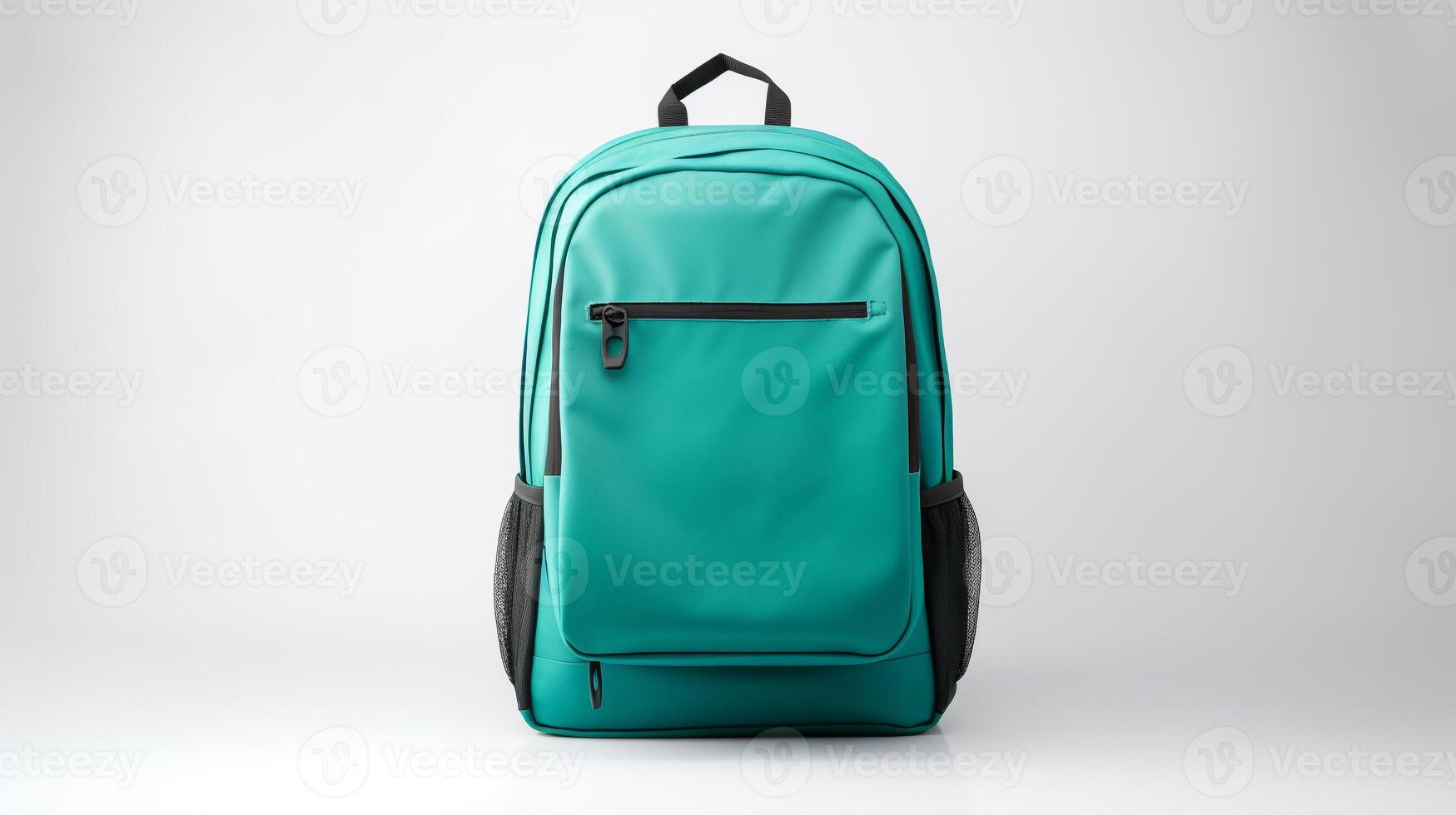 ai gerado cerceta escola mochila saco isolado em branco fundo com cópia de espaço para anúncio. ai gerado foto