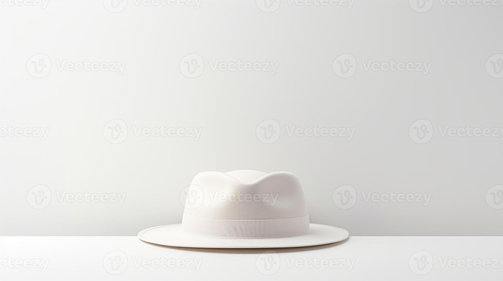 ai gerado foto do branco Panamá chapéu isolado em branco fundo. ai gerado