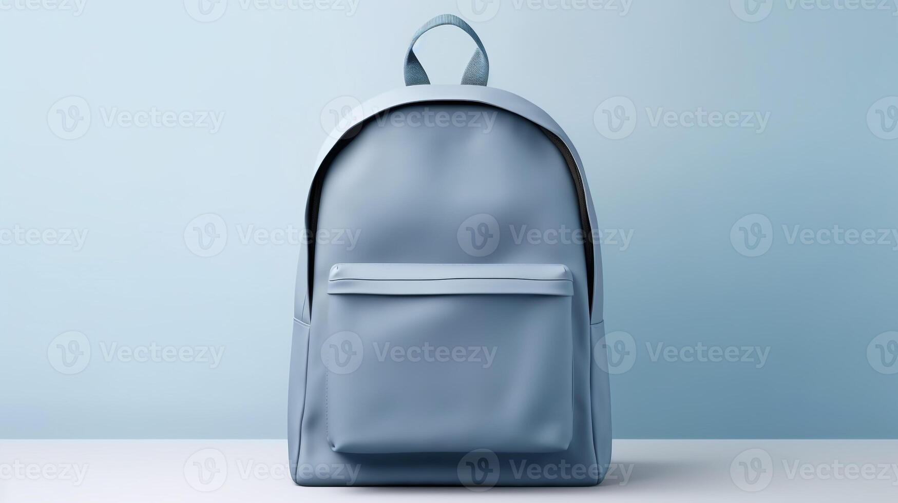 ai gerado ardósia azul mochila saco isolado em branco fundo com cópia de espaço para anúncio. ai gerado foto