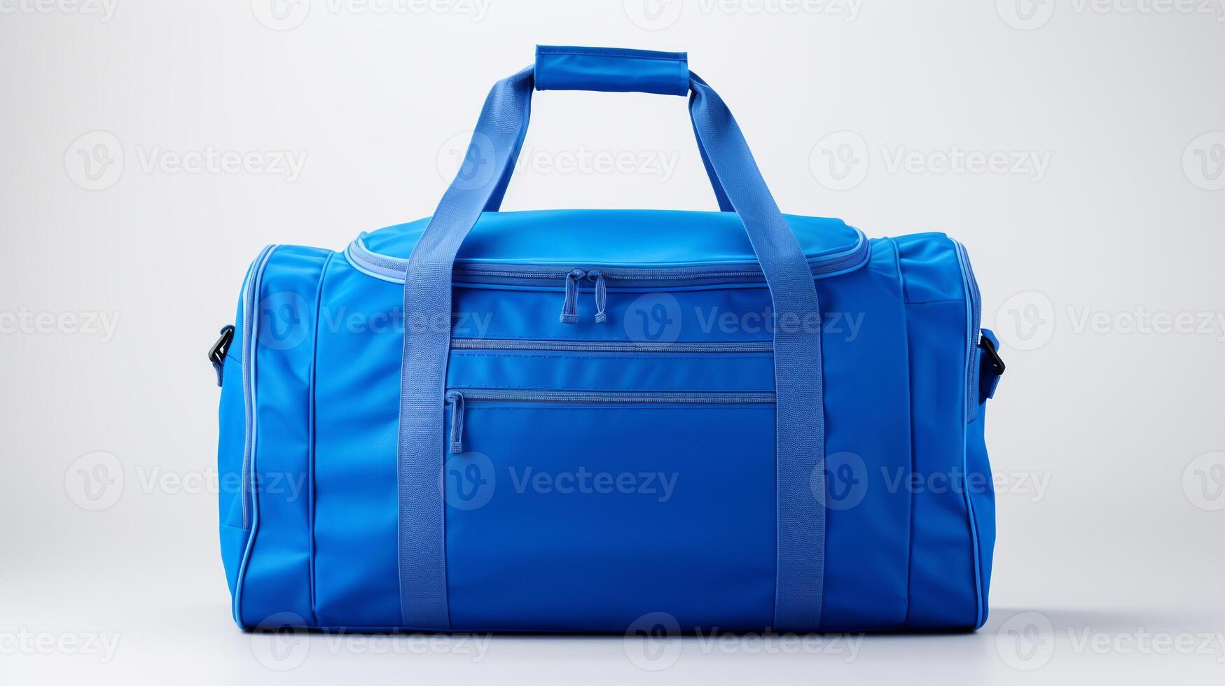 ai gerado azul mochila saco isolado em branco fundo com cópia de espaço para anúncio. ai gerado foto