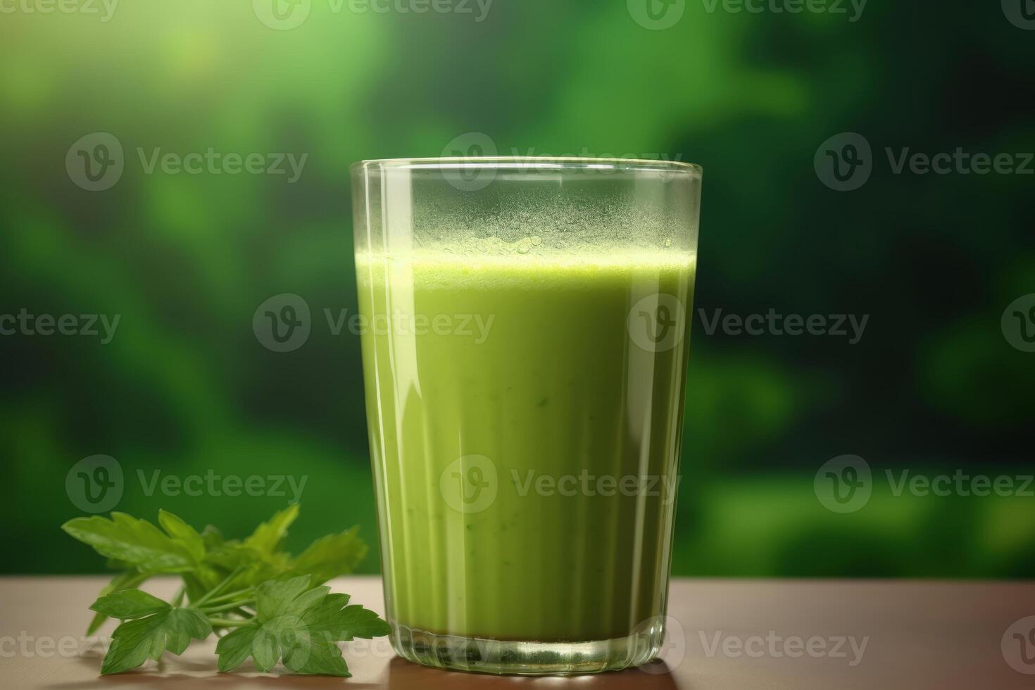 ai gerado uma vidro do vegetal batido foto