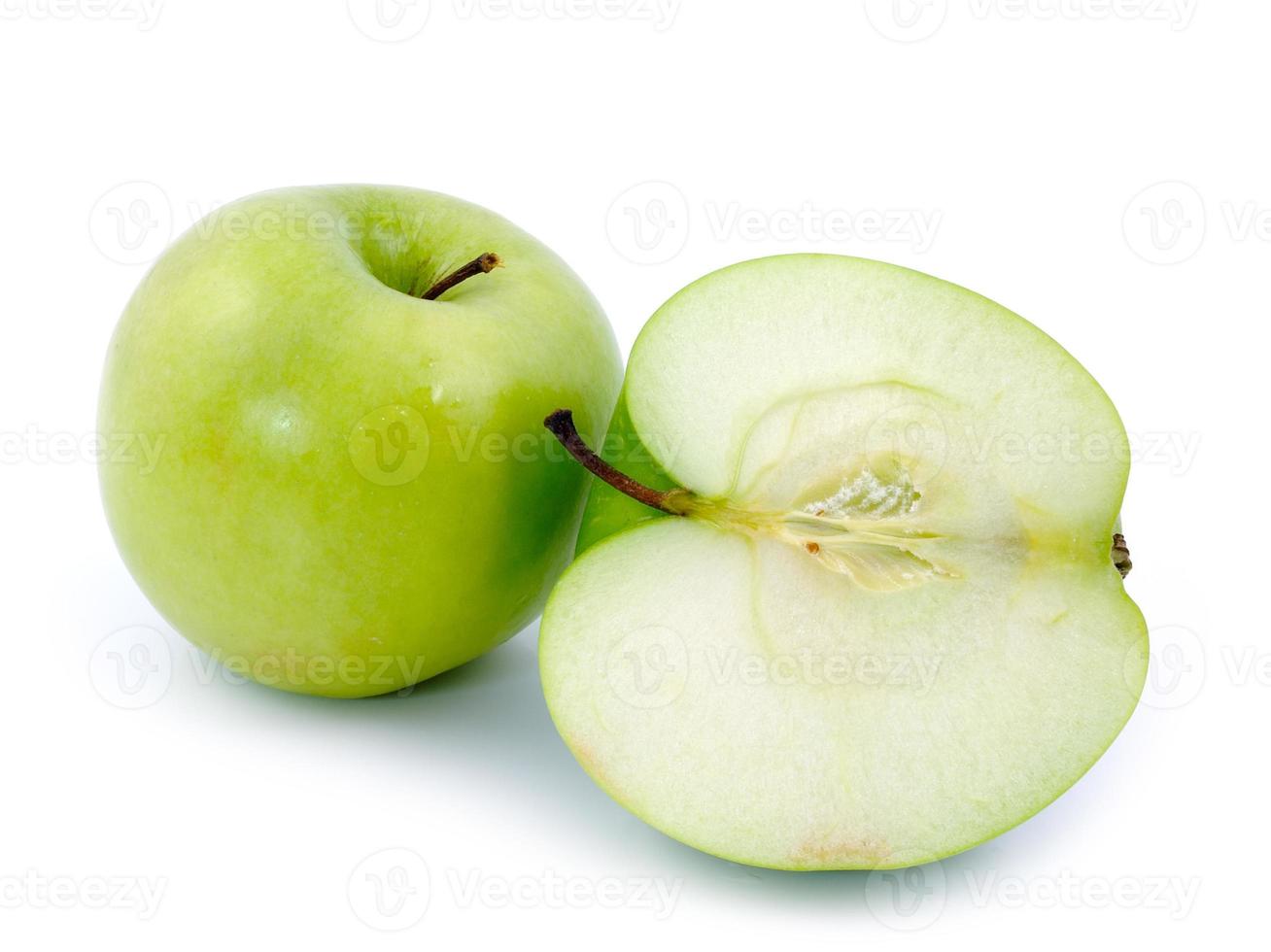maçã isolada no branco foto