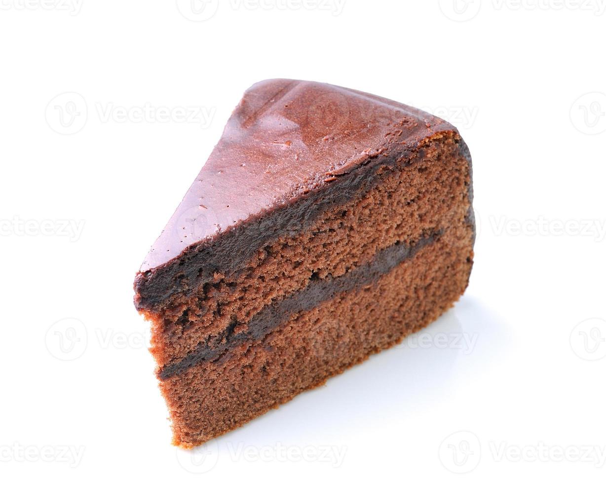 pedaço de bolo de chocolate foto