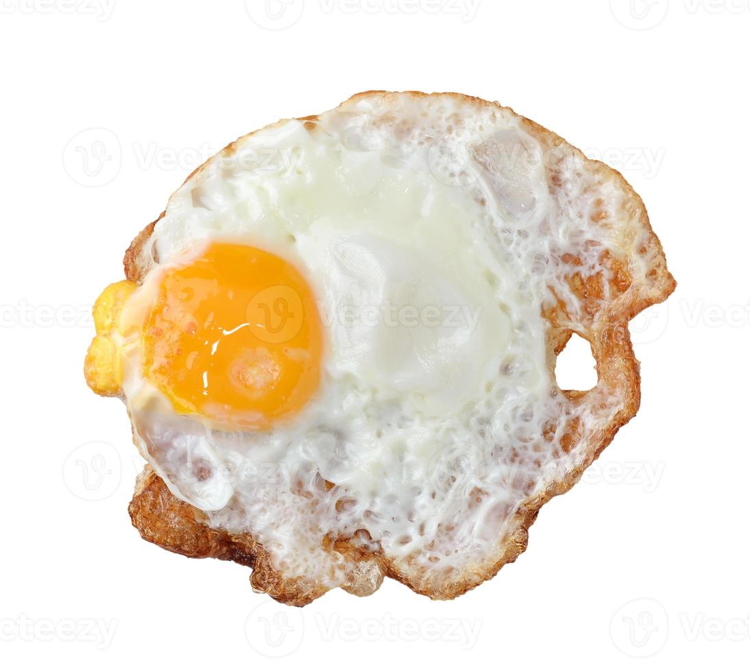 close-up tiro de um ovo frito foto