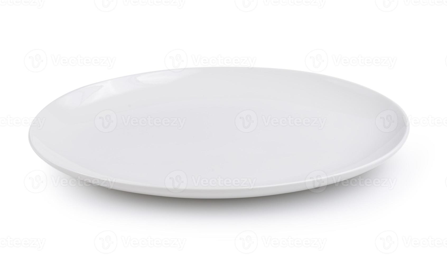prato vazio isolado em um fundo branco foto