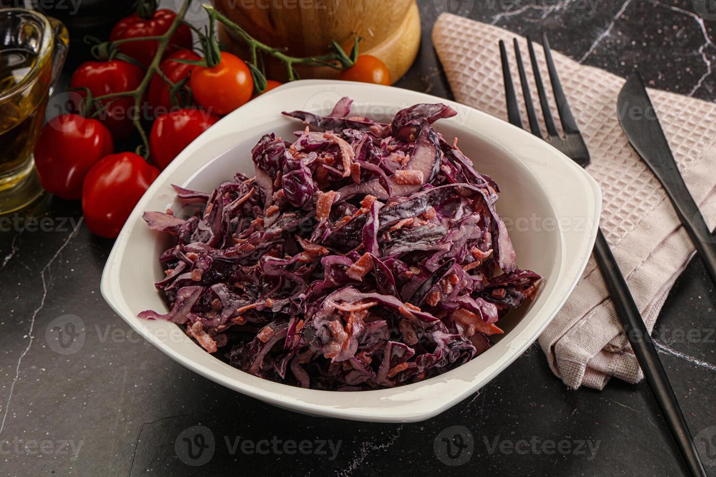 salada de repolho salada com repolho e cenoura foto