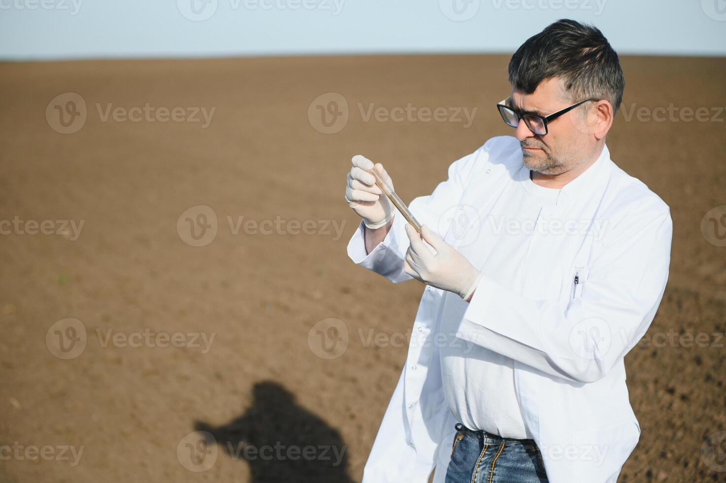 teste solo. agrônomo. de Meio Ambiente proteção, orgânico solo certificação, solo fertilidade análise foto