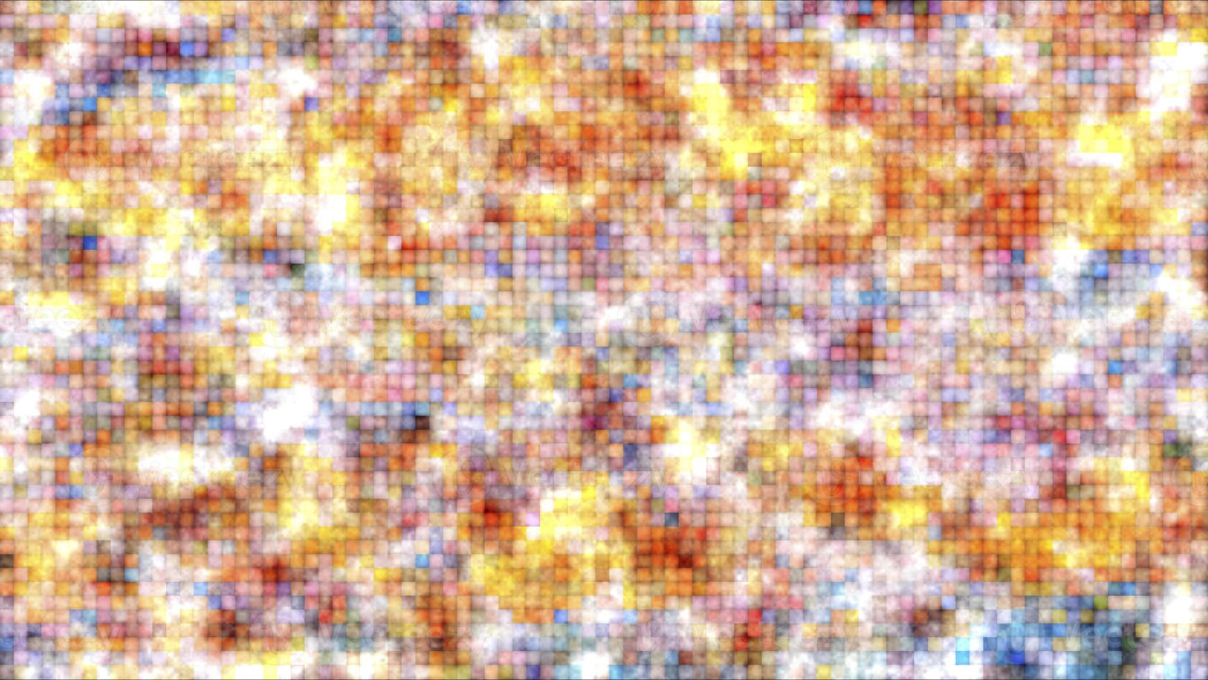 mil pequenos retangulares coloridos pastel de tom quente com efeito de fumaça foto