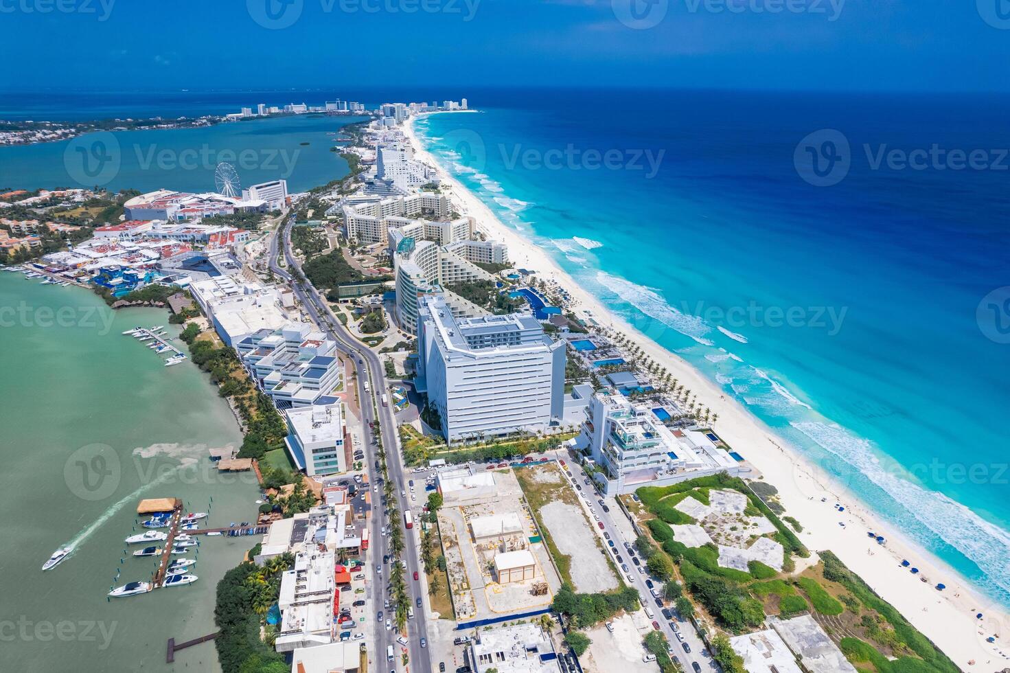 aéreo Visão do Cancun hotel zona, México foto