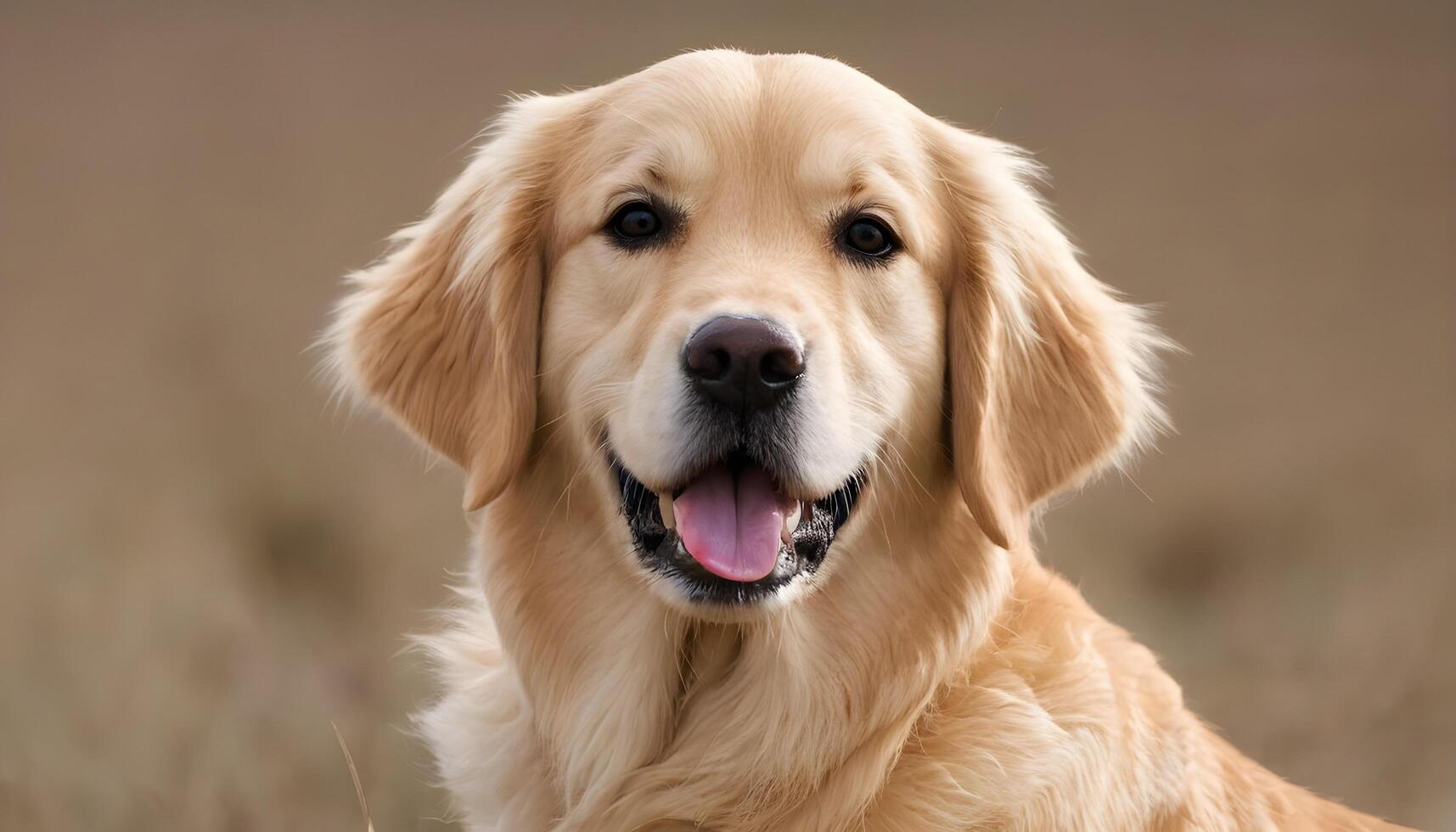 ai gerado dourado recuperador, cachorro fotografia, animal de estimação animal foto