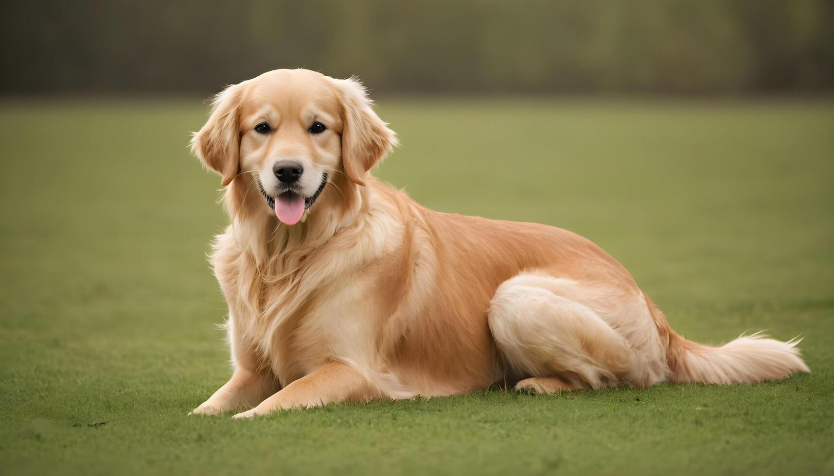 ai gerado dourado recuperador, cachorro fotografia, animal de estimação animal foto