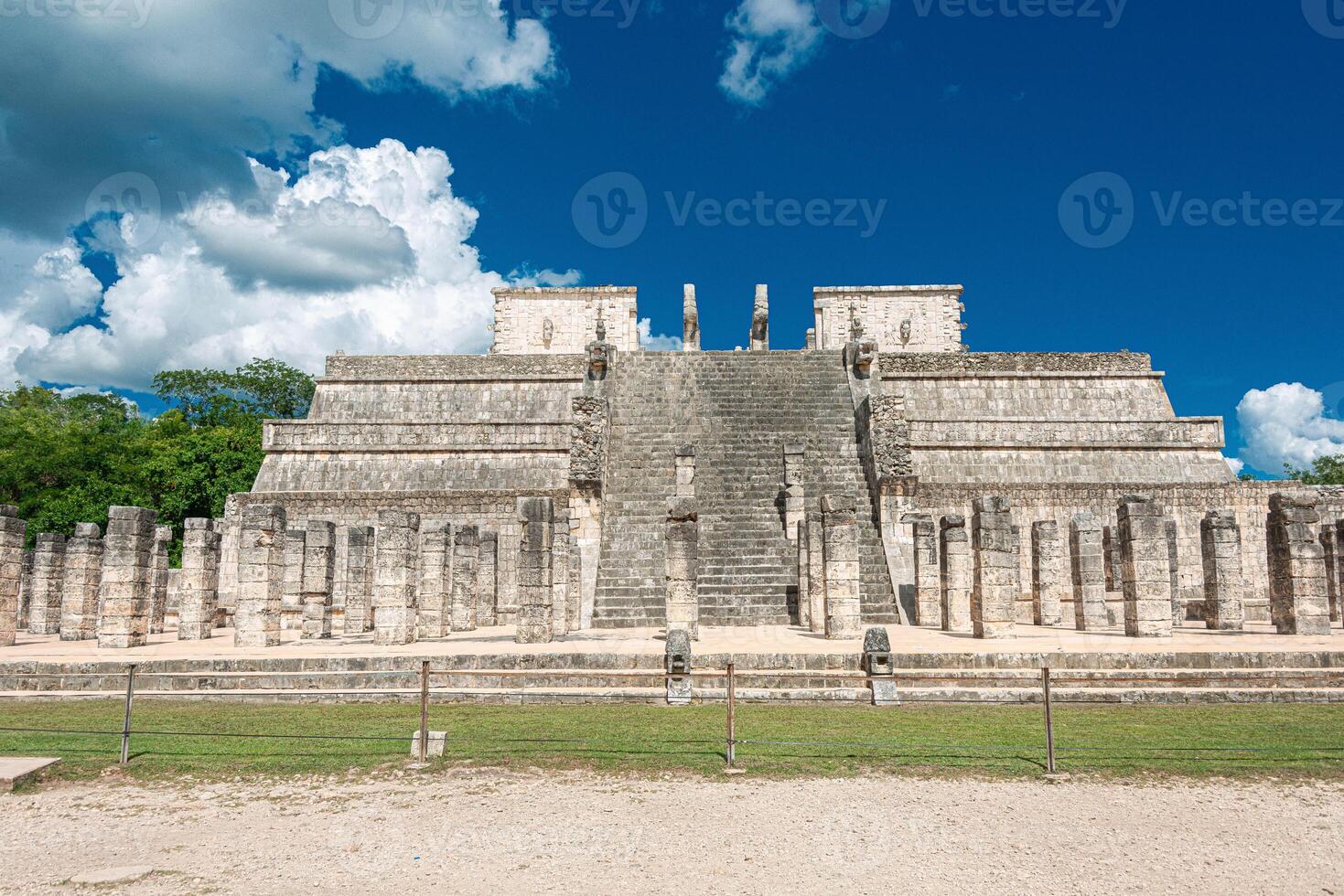 guerreiros têmpora às chichen itza foto